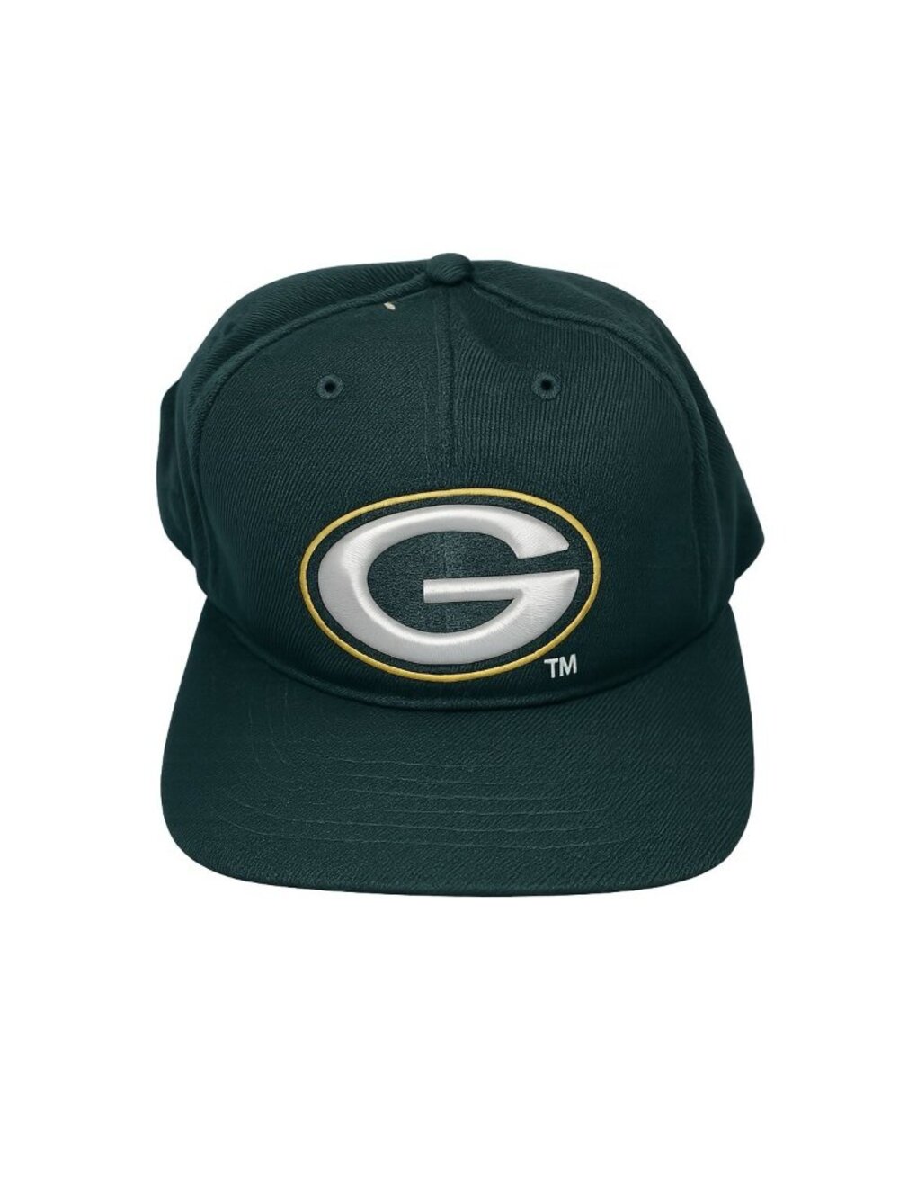 Vintage Green Bay Packers NFL Snapback Hat NFC Side Logo Football Cap 90s